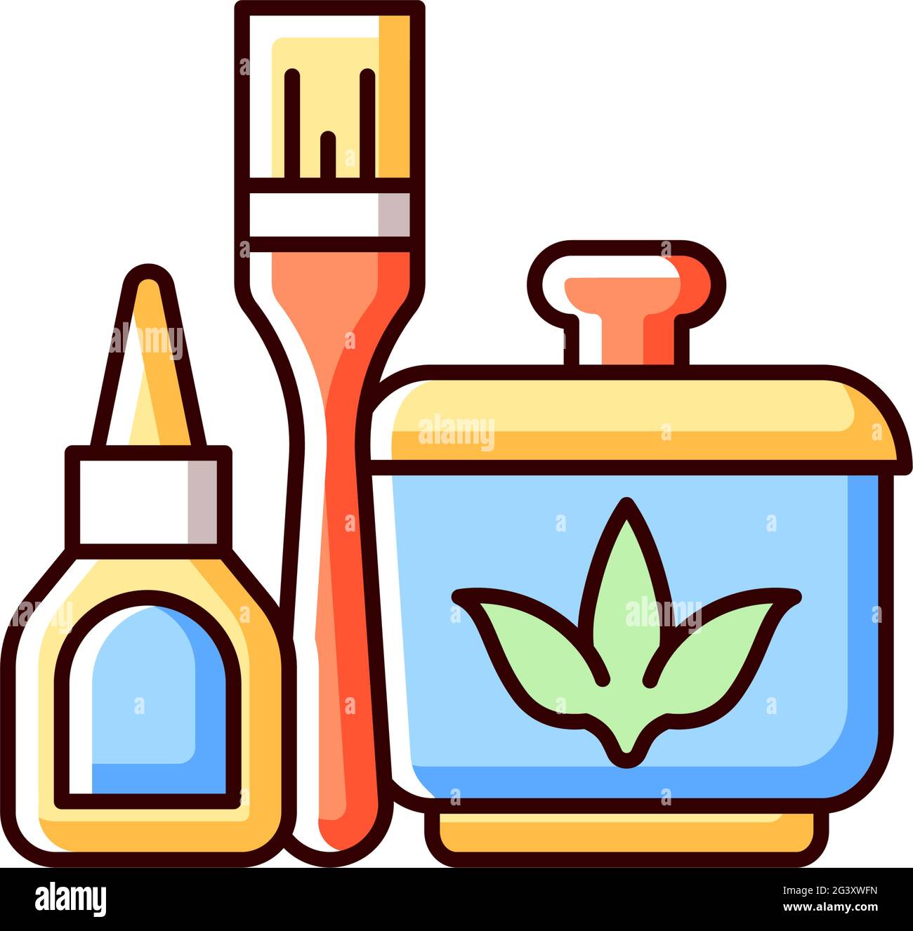 Decoupage RGB color icon Stock Vector Image & Art - Alamy