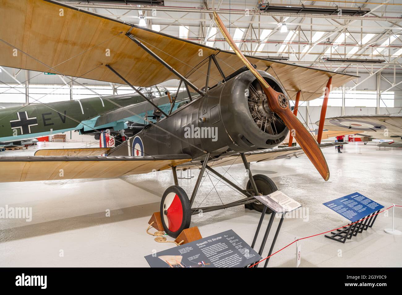 Sopwith 1Â½ Strutter, RAF Museum, Cosford (reconstruction) Stock Photo