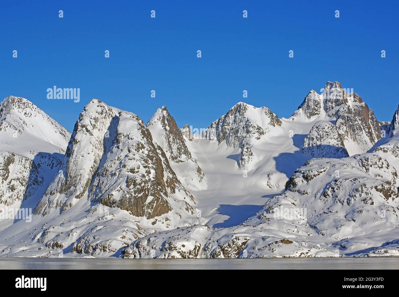 Winter landscape along the west coast Stock Photo