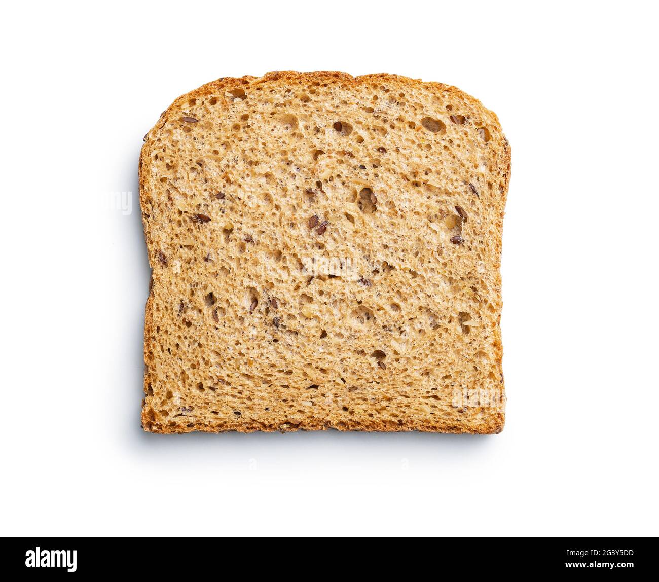 Sliced wholegrain bread isolated on white background Stock Photo - Alamy