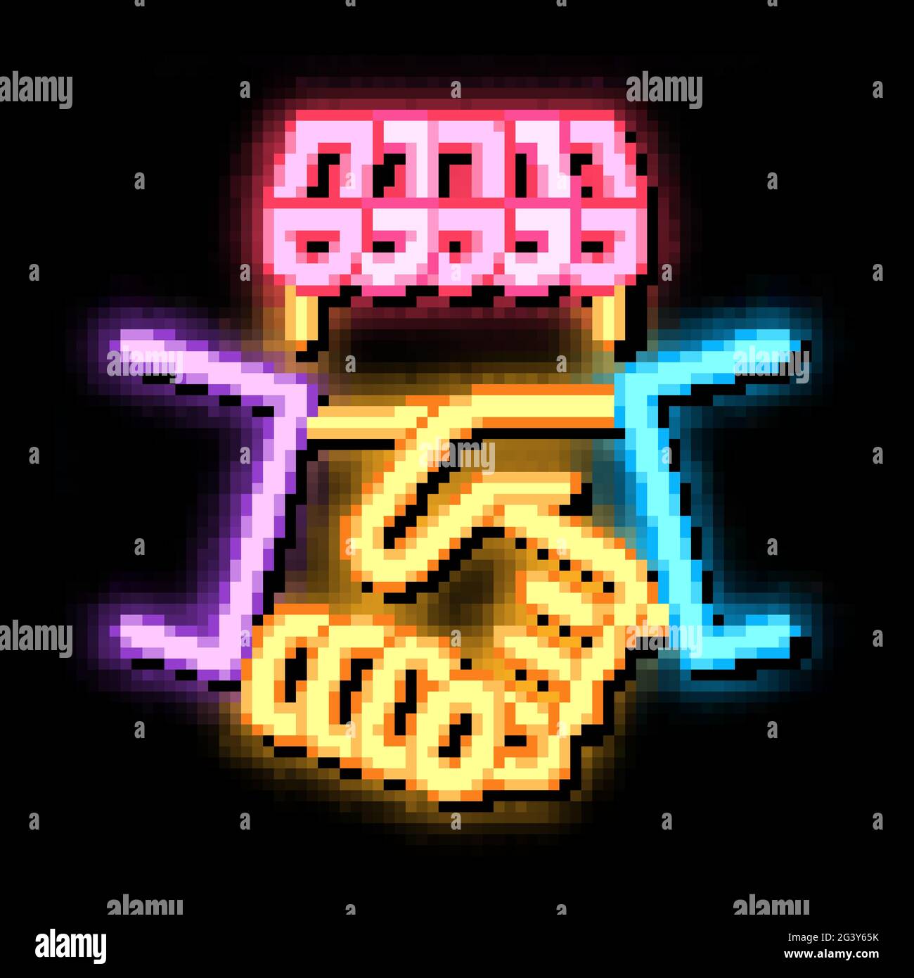 franchise handshake neon glow icon illustration Stock Vector Image ...