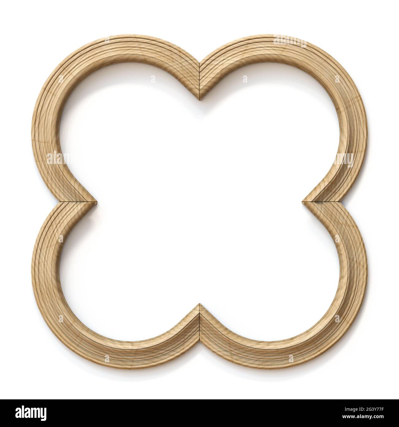 Wooden cross shaped picture frame 3D Stock Photo Alamy