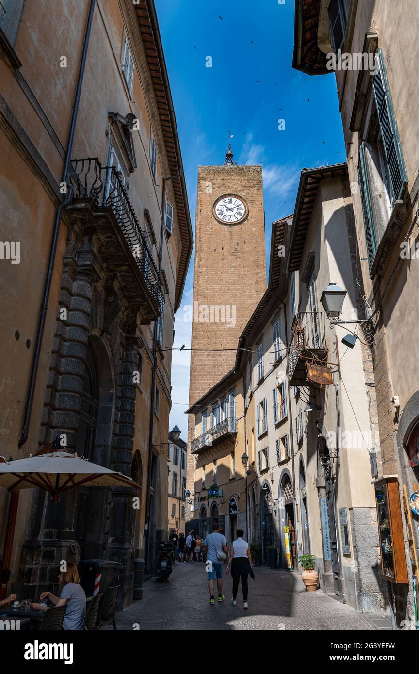 orvieto,italy june 18 2020:course covoure in the center of orvieto Stock Photo