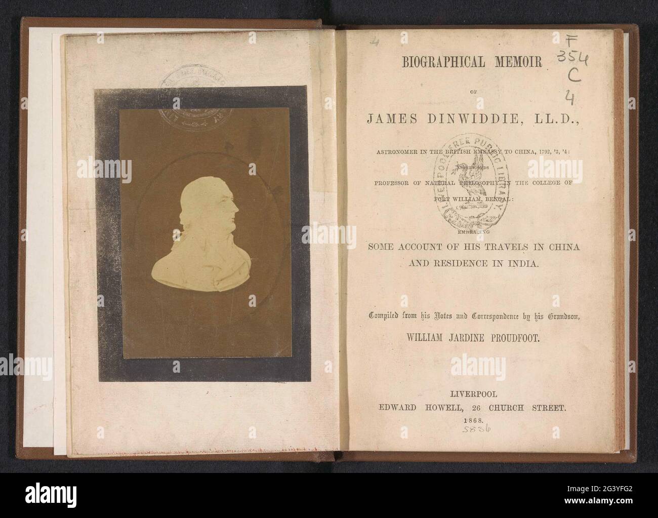 Biographical memoir of James Dinwiddie, LL.D Stock Photo Alamy