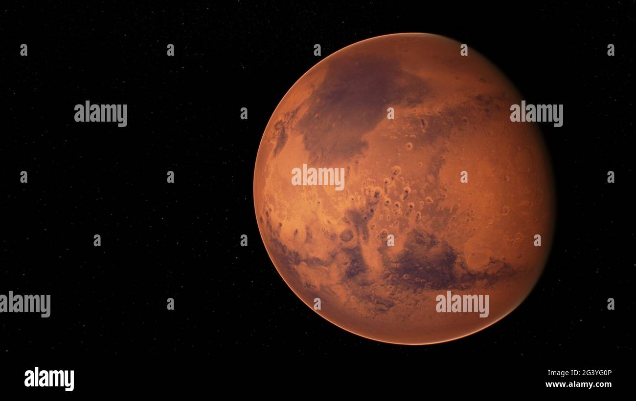 Red Mars From Sky