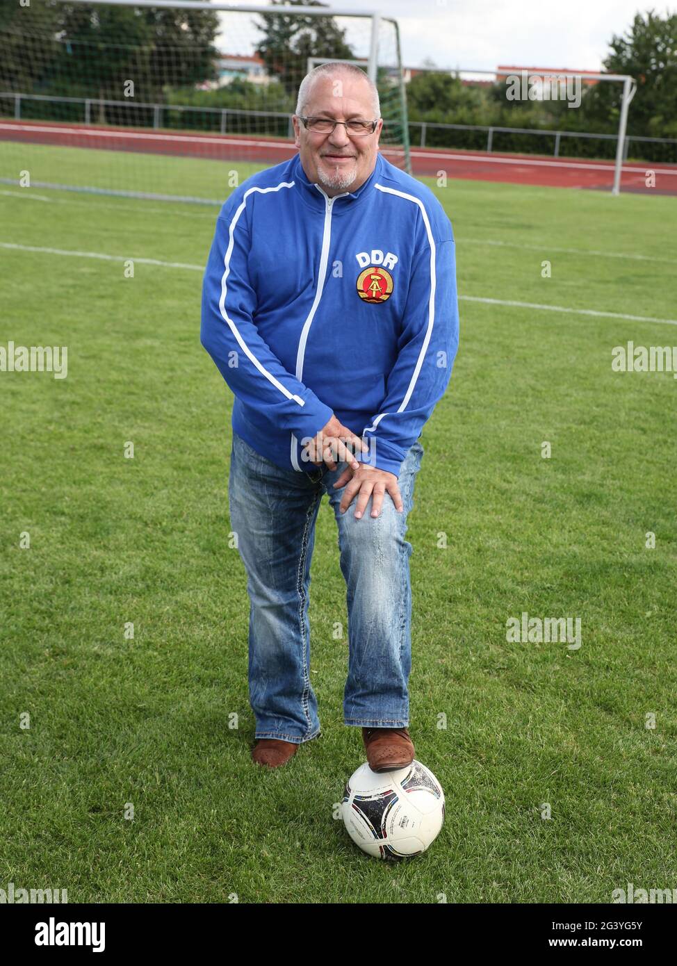 GDR national soccer player and legend Wolfgang Steinbach  1st FC Magdeburg Stock Photo