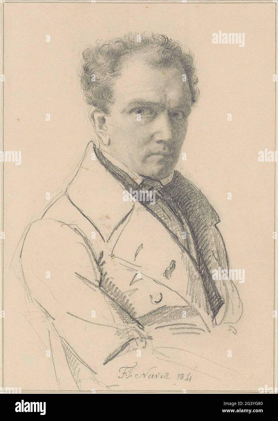 Selfportrait of François Joseph Navez Stock Photo Alamy