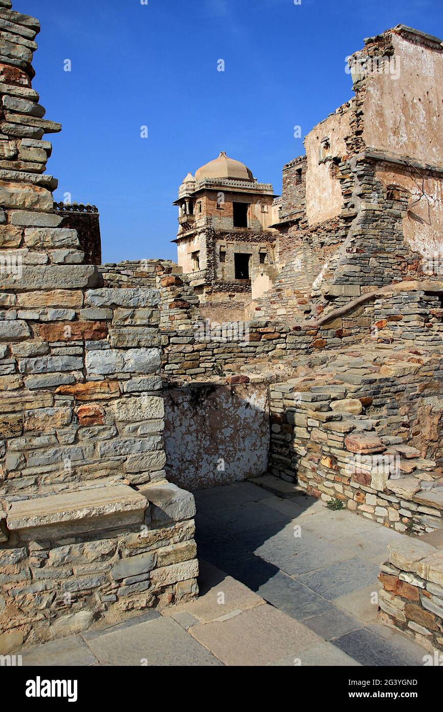 Kumbh Mahal in Chittorgarh Fort Stock Photo