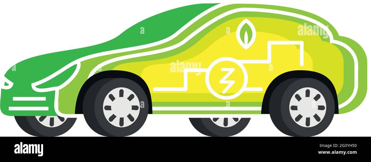 Ev Vector Green green electric vehicle Stock Vector Image & Art - Alamy