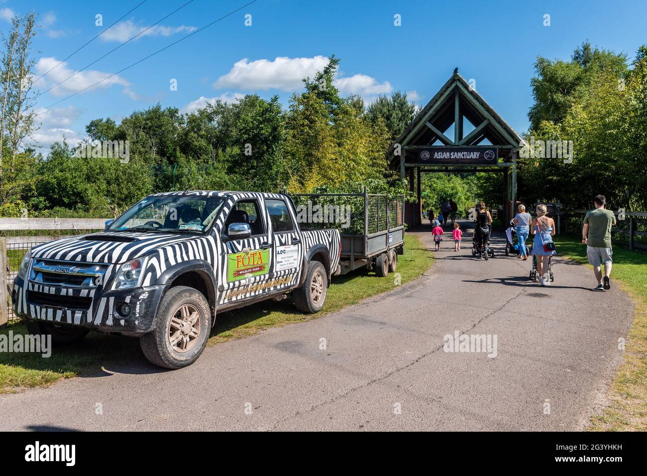 Cobh, County Cork, Ireland. 18th June, 2021. The sunny weather brought out lots of visitors to Fota Wildlife Park in Co. Cork today. Credit: AG News/Alamy Live News. Stock Photo