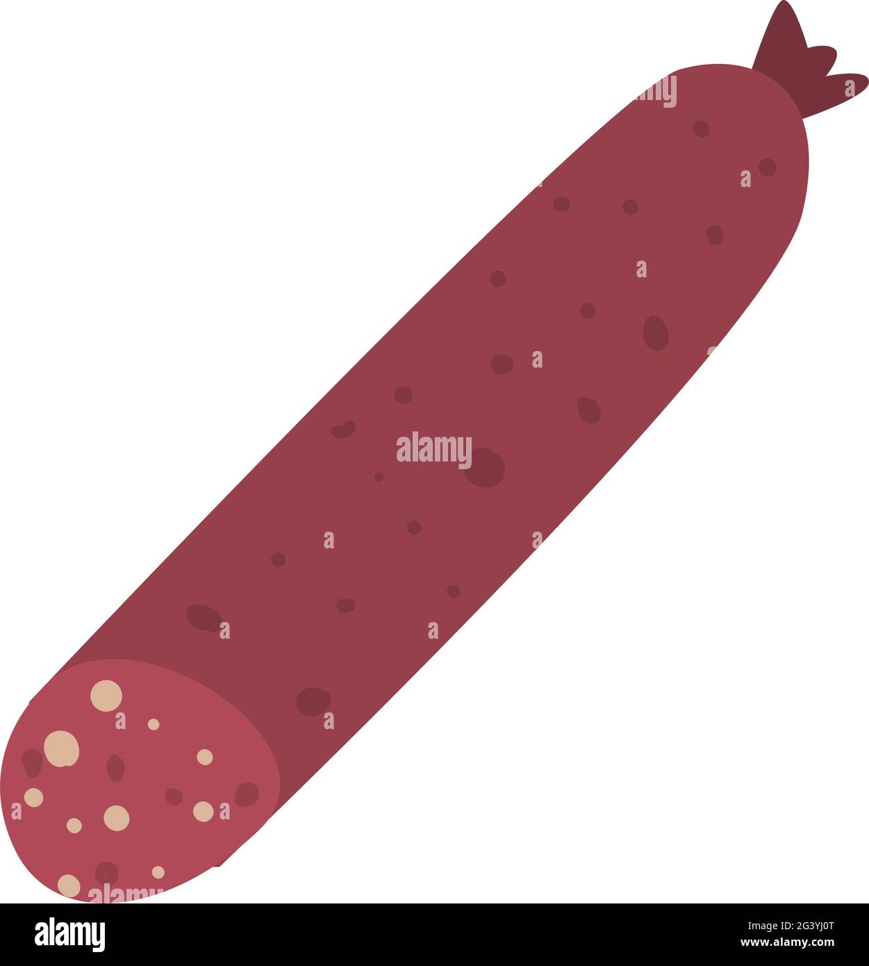 pepperoni sausage, food and meal theme Stock Vector Image &amp; Art - Alamy