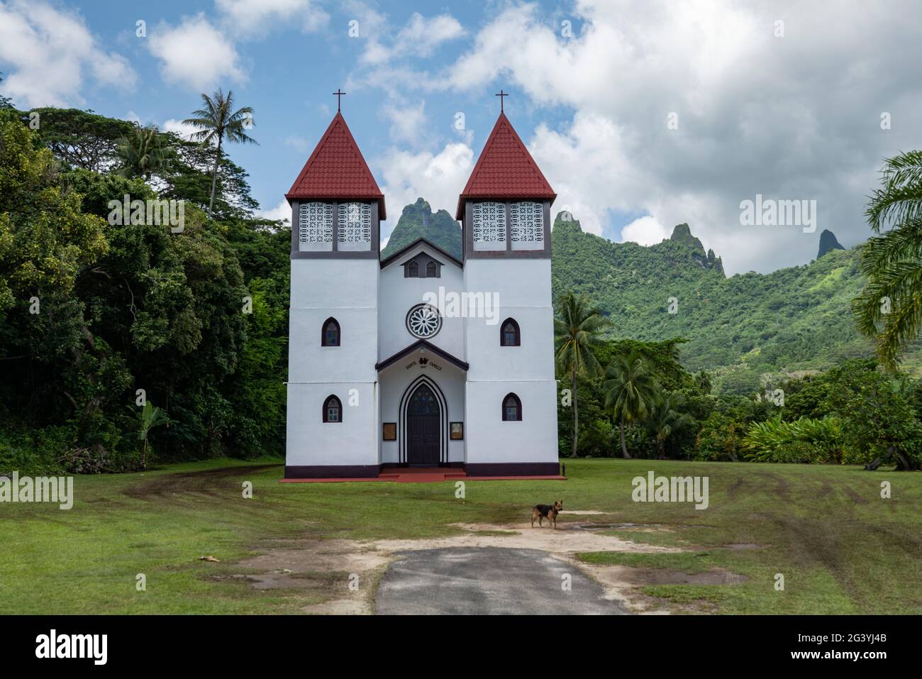 Eglise de la Sainte Famille Catholic Church in Haapiti, Moorea
