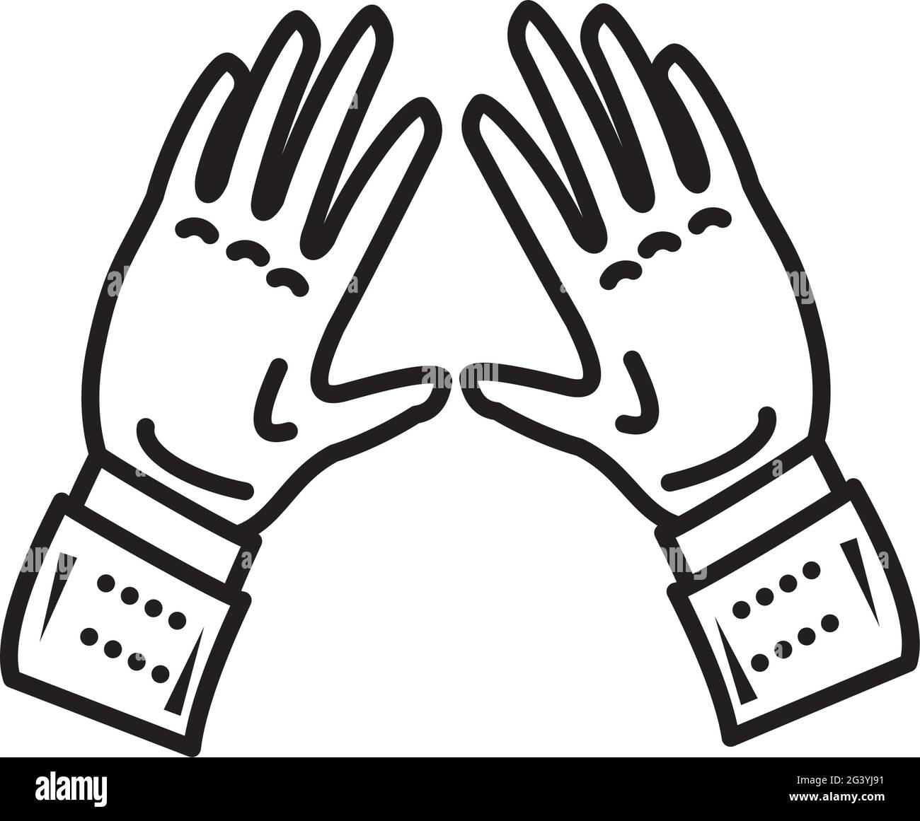 hands showing palm Stock Vector