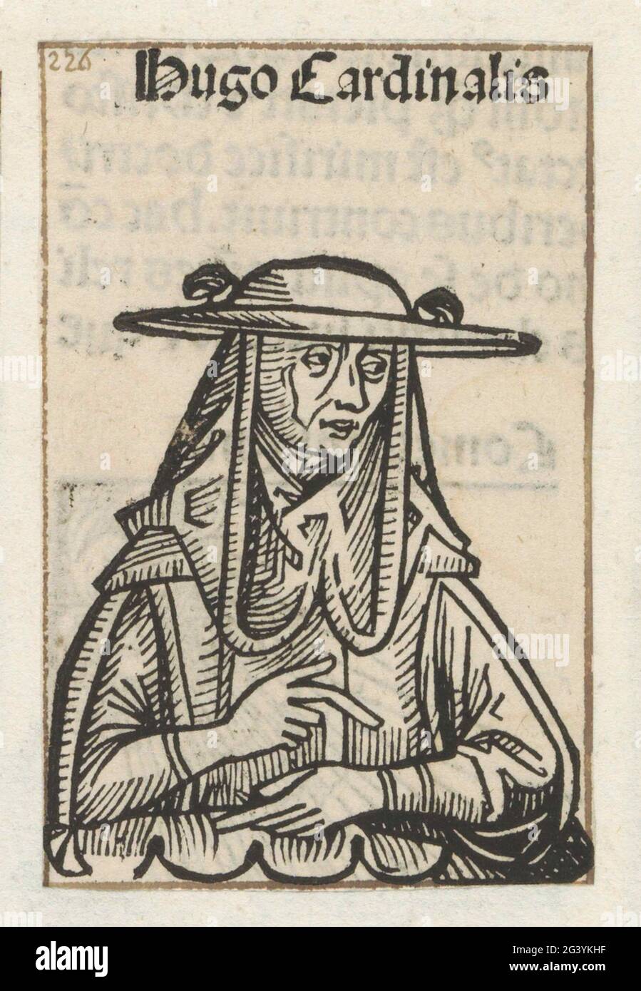 Cardinal Hugo from SaintCher; Hugo Cardinalis; Liber chronicarum. A