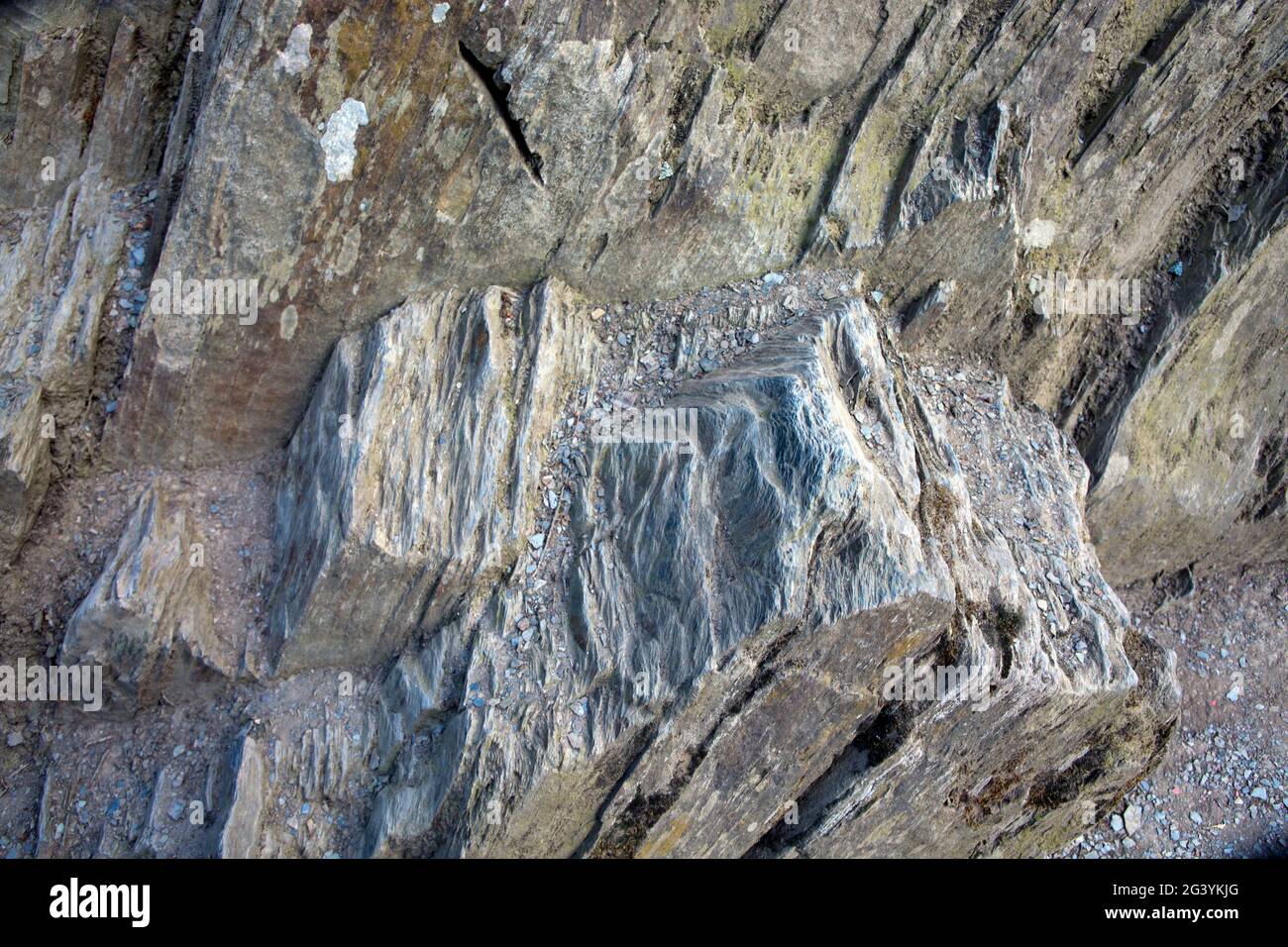 Rough texture of mountain wild stone. Abstract stone background. Stock Photo