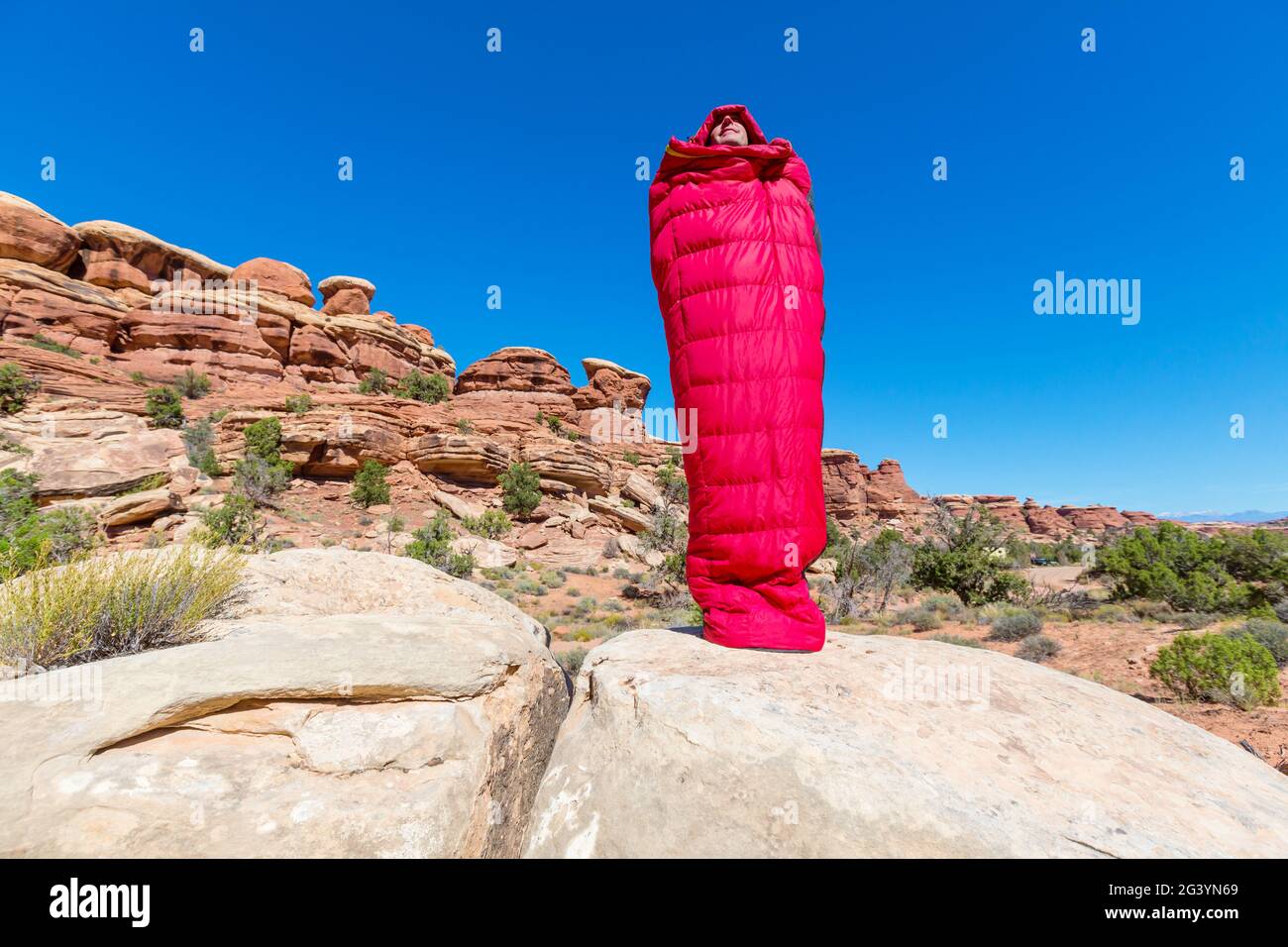 Sleeping bag Stock Photo