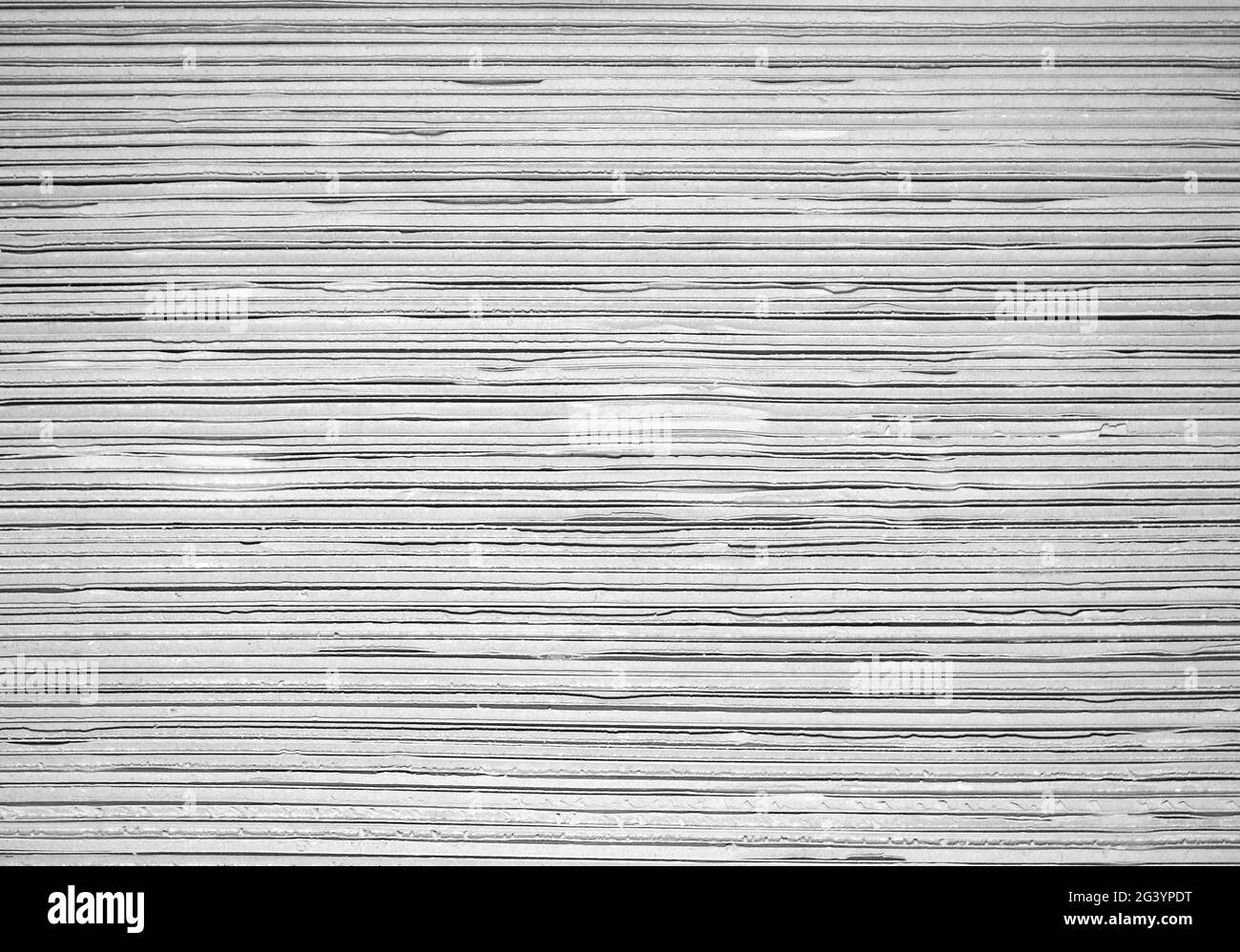 White corrugated cardboard texture background Stock Photo