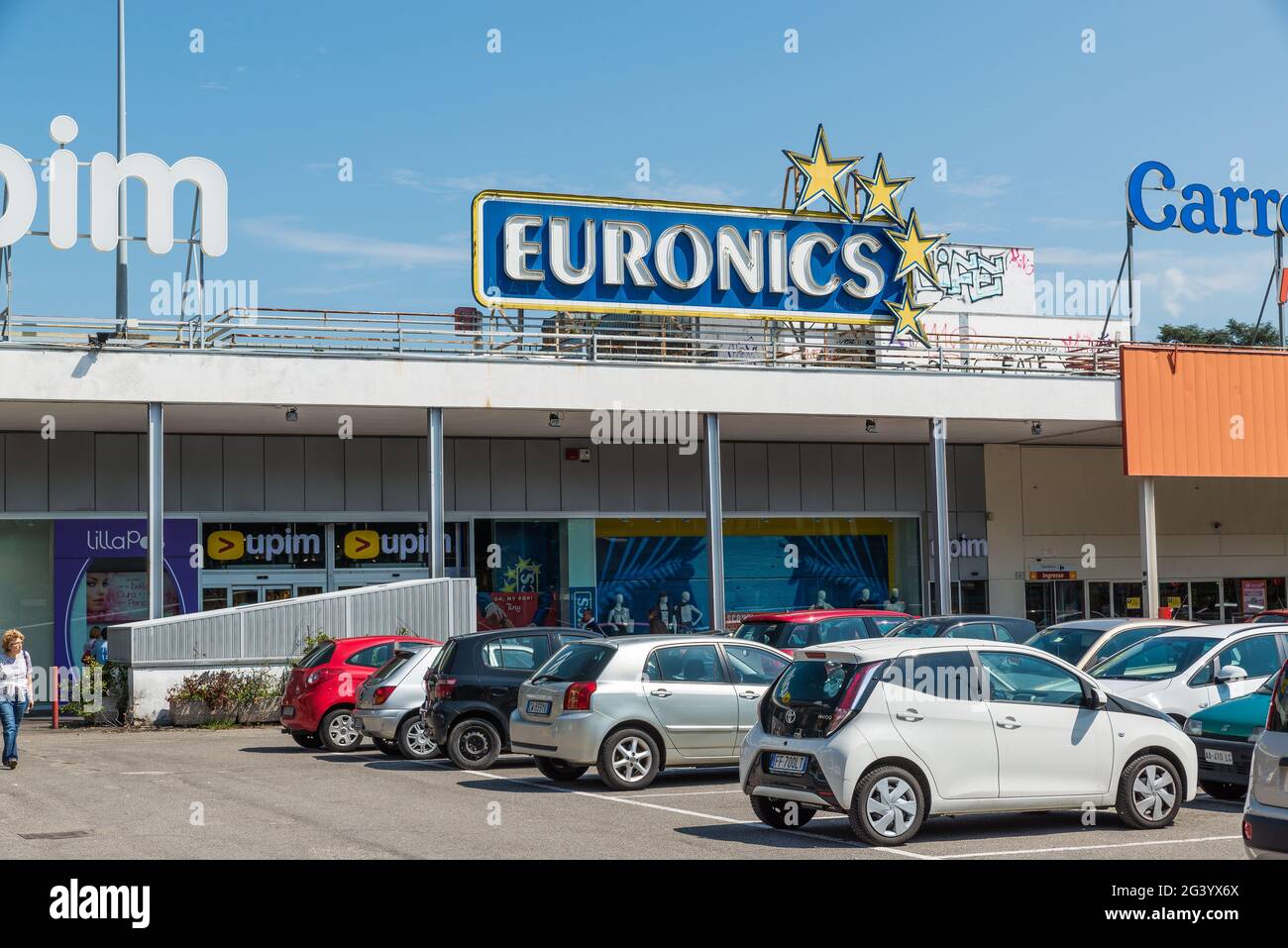 Euronics store, international electrical retail group Stock Photo