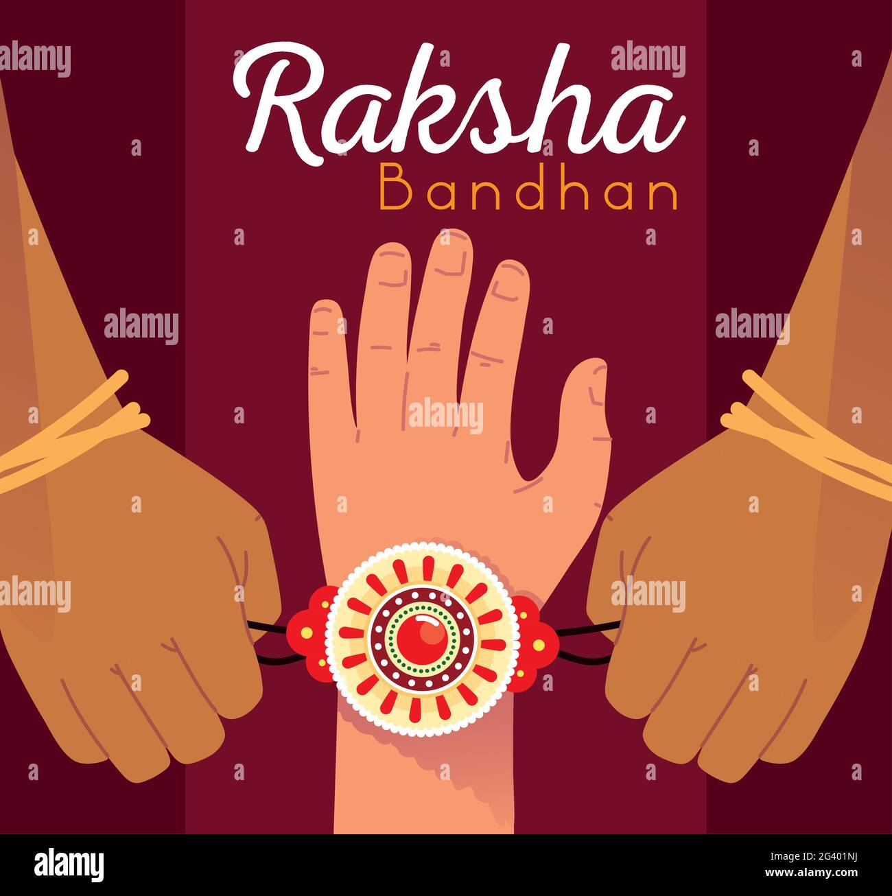 raksha bandhan tradition Stock Vector Image & Art - Alamy