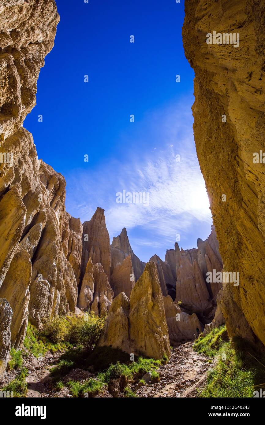 Colossal outliers - Clay Cliffs Stock Photo