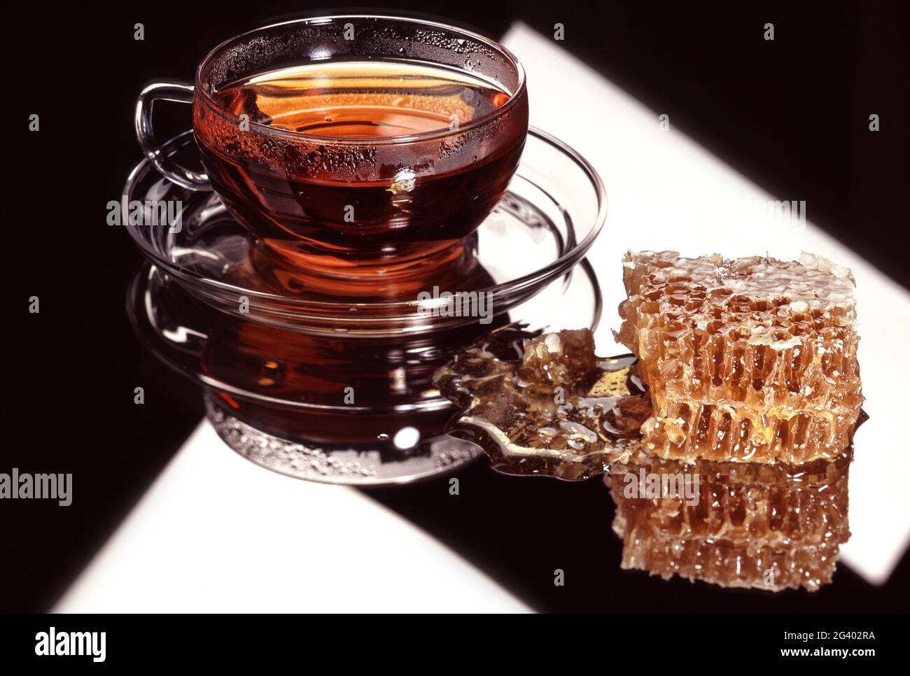Tea And Honeycombs Stock Photo