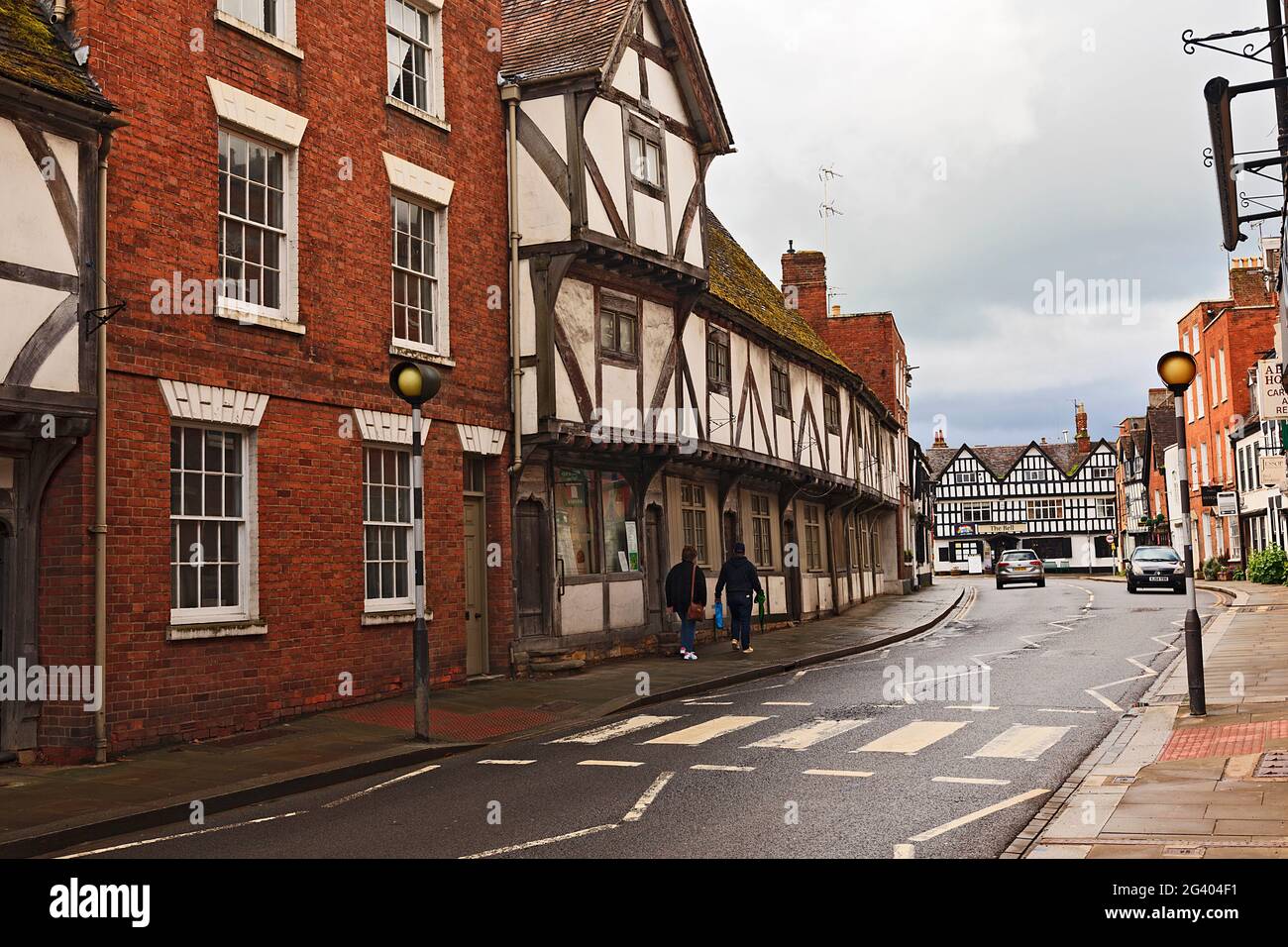 Church Street, Tewkesbury, Gloucestershire, England, UK Stock Photo