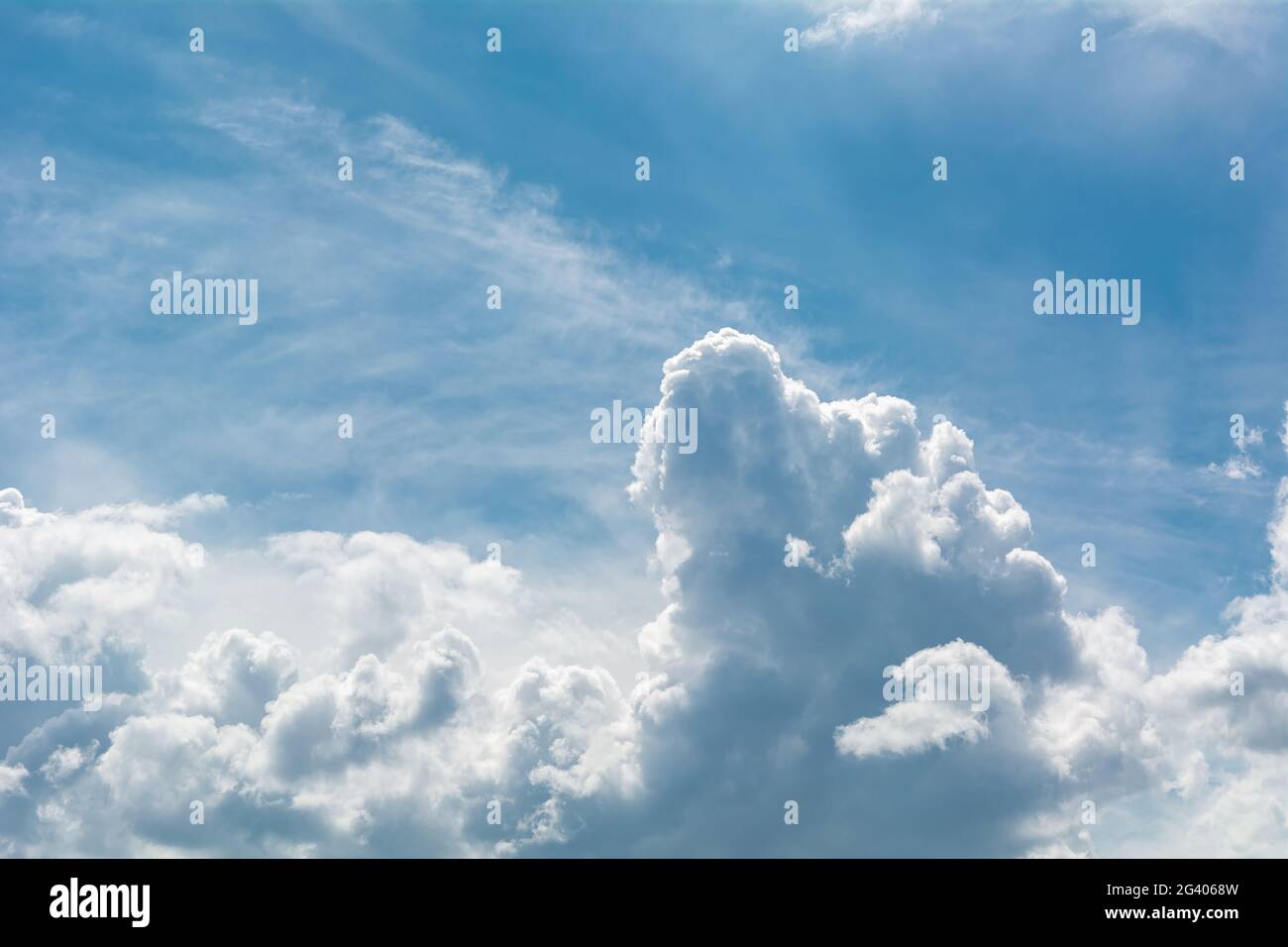 White fluffy clouds Stock Photo - Alamy