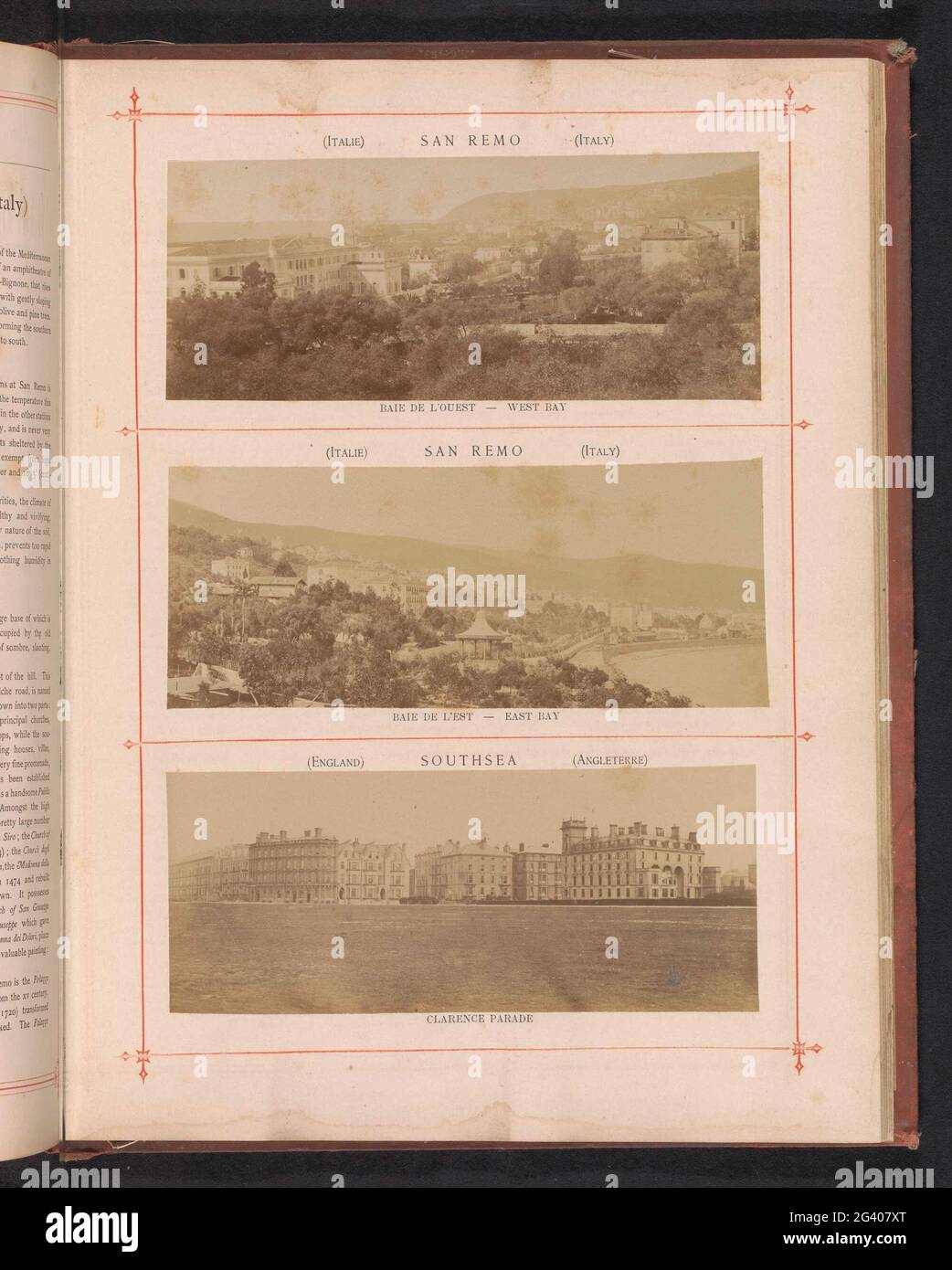 West bay; East bay; Clarence parade Stock Photo Alamy