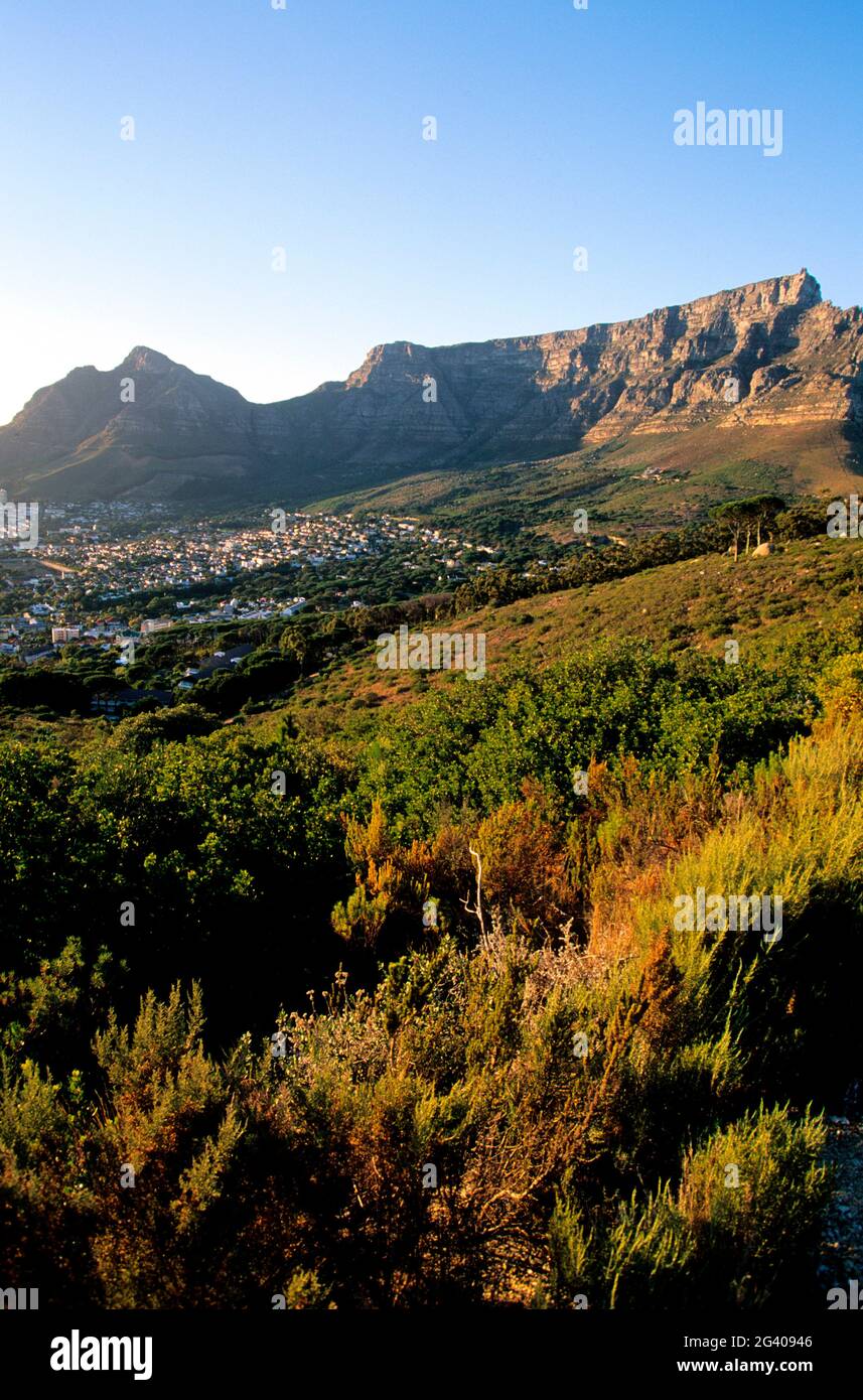 SOUTH AFRICA, CAPE TOWN. TABLE MOUNTAIN ON THE BACKGROUND Stock Photo
