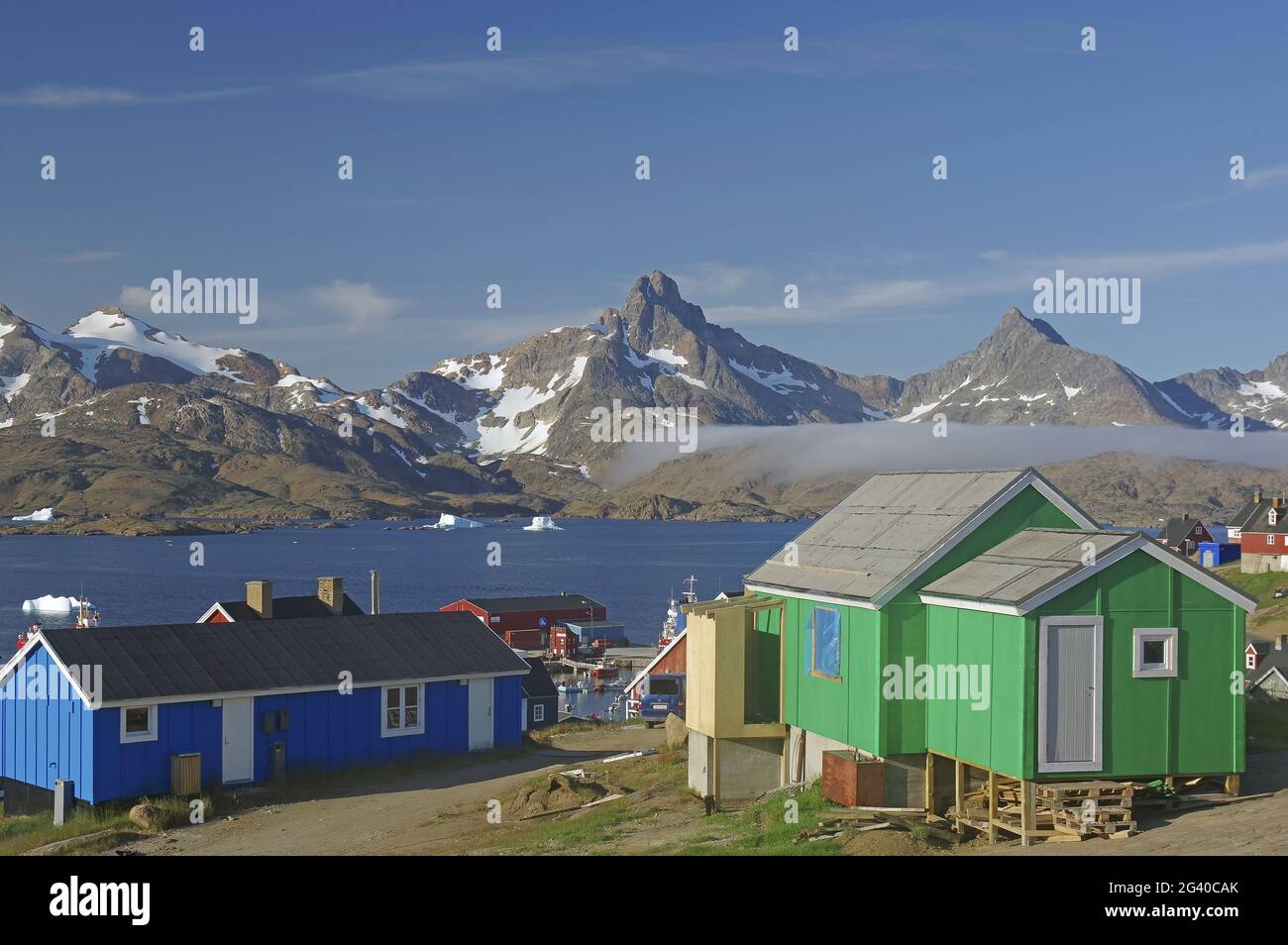 Houses in Tasilaq Stock Photo
