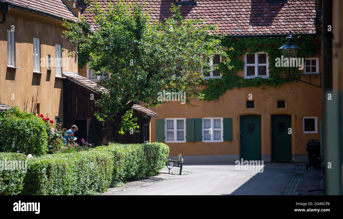 Augsburg, Germany. 18th June, 2021. There is a lot of green behind the