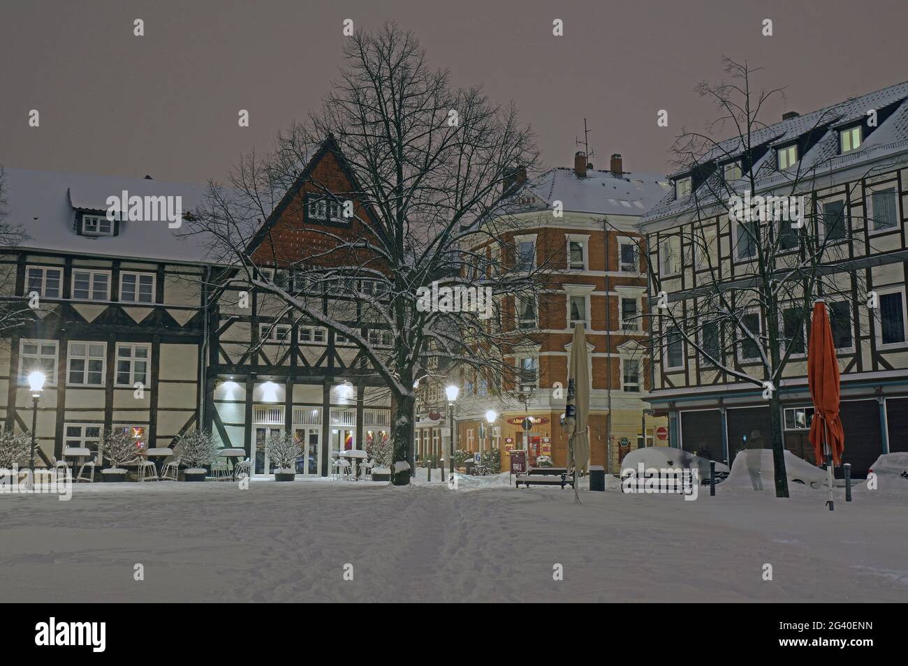 Brunswiek in winter Stock Photo