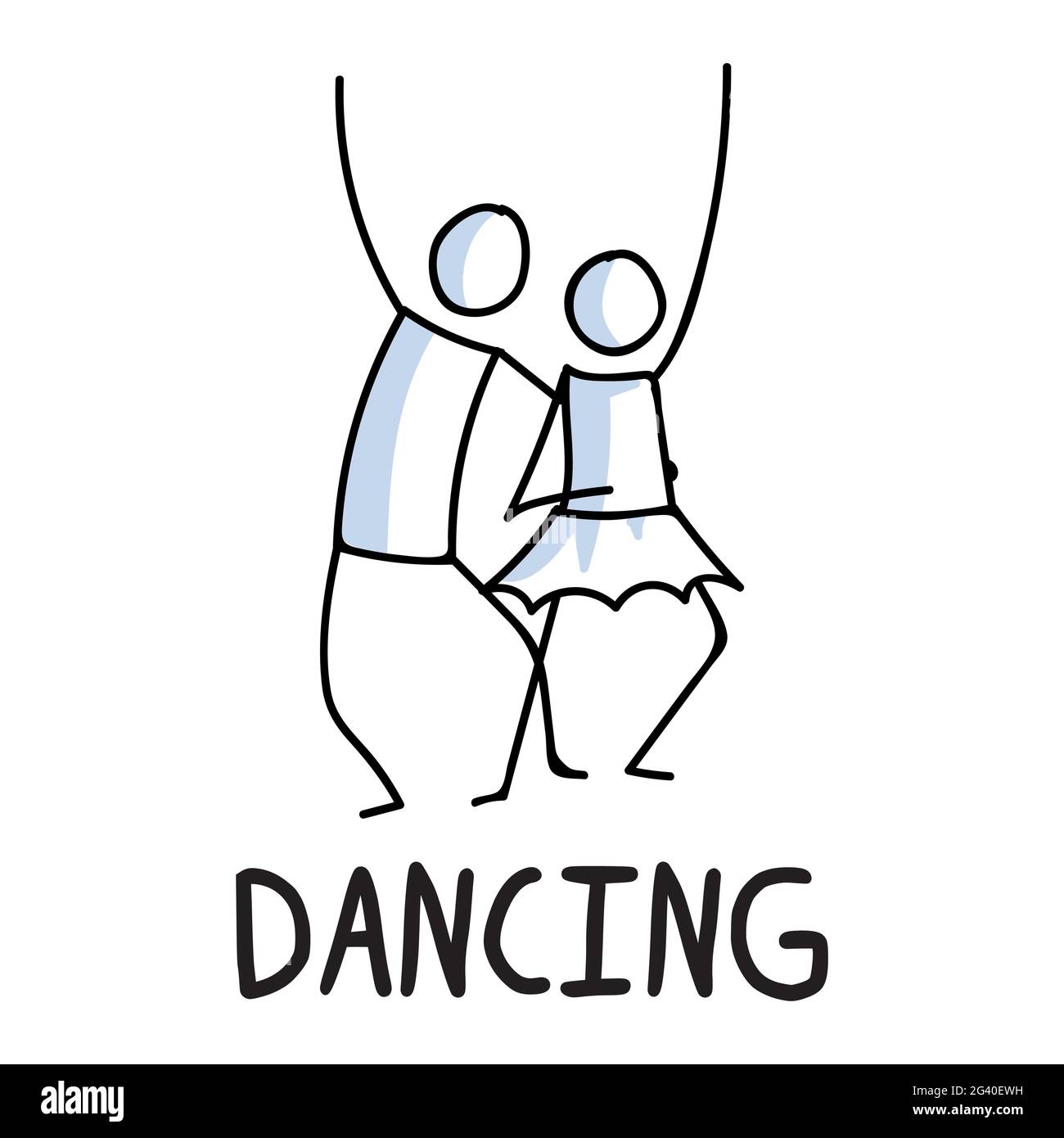 Stickman dancing hi-res stock photography and images - Alamy