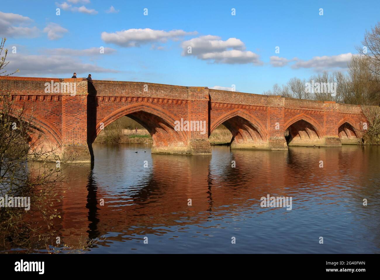 Clifton Hampden bridge near Burcot Oxfordshire Stock Photo