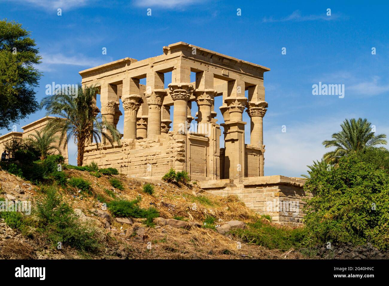 The Trajan Temple of Philae in Egypt Stock Photo