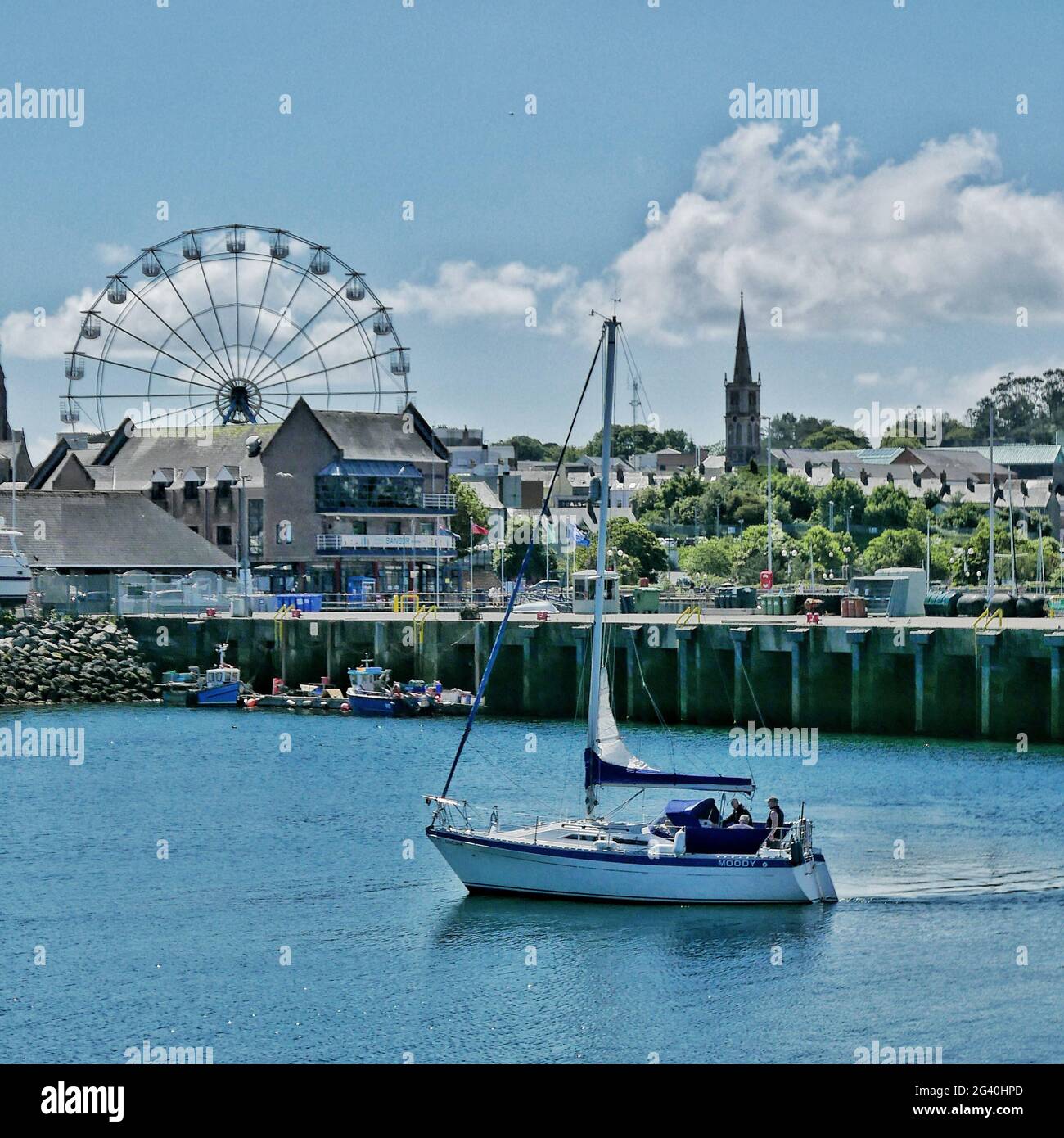 Views from Bangor Marina Stock Photo