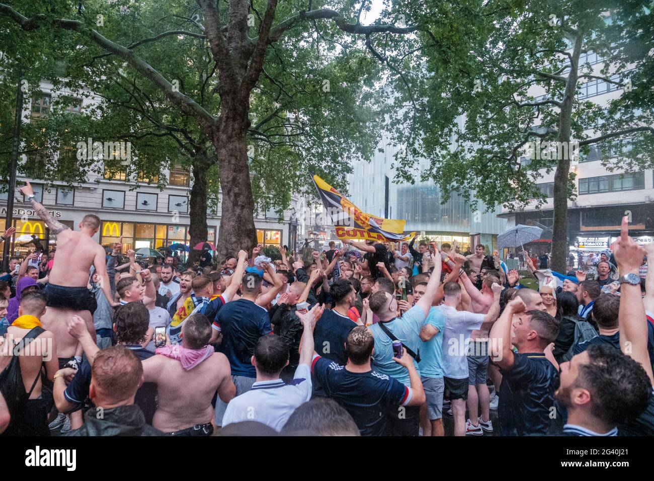 Scottish Fans & The Tartan Army came down to London to support their