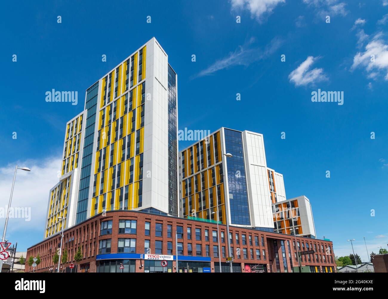 Bishopsgate student accommodation block in Coventry, West Midlands Stock Photo
