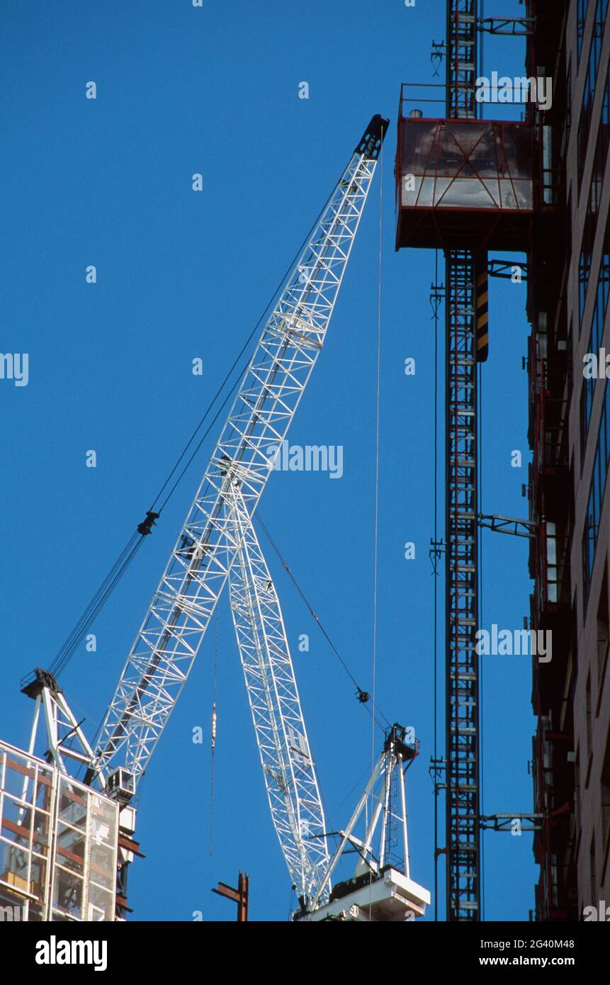 Industrial Cranes Stock Photo