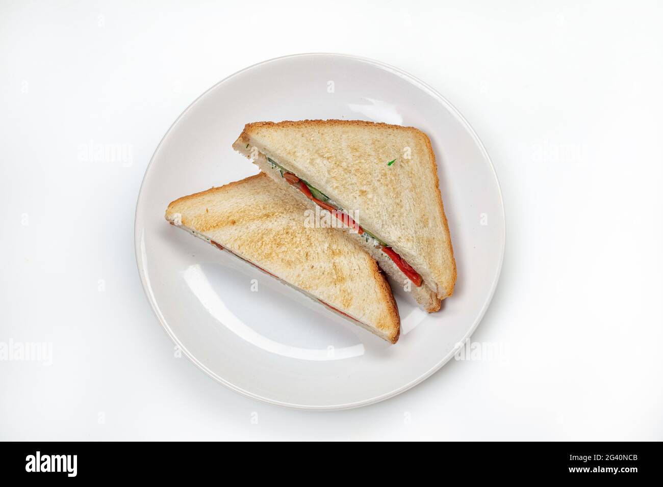 Sandwiches With Red Fish Stock Photo