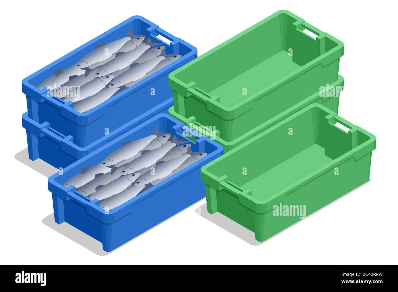 Fishing crate Stock Vector Images - Alamy