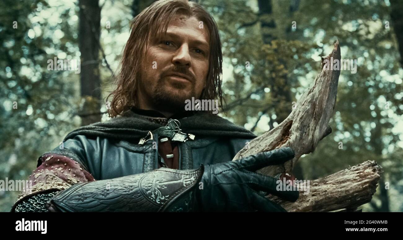 Lord Of The Rings — Behind the Scenes: Sean Bean with fencer Bob