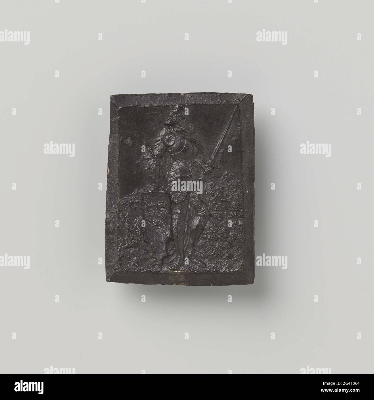 ArioVistus Twelve Oldest German Kings Rectangular Lead Plaque With ariovistus-twelve-oldest-german-kings-rectangular-lead-plaque-with