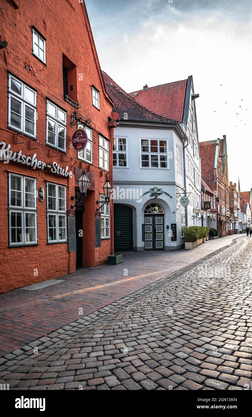 View of the old town of Lueneburg, Germany Stock Photo
