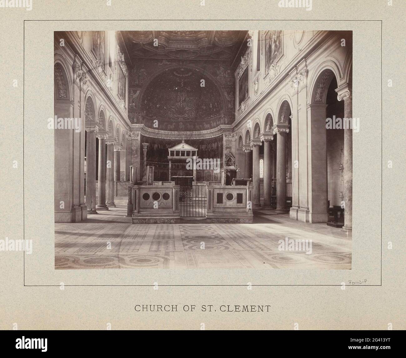 Interior church san clemente rome hi-res stock photography and images ...