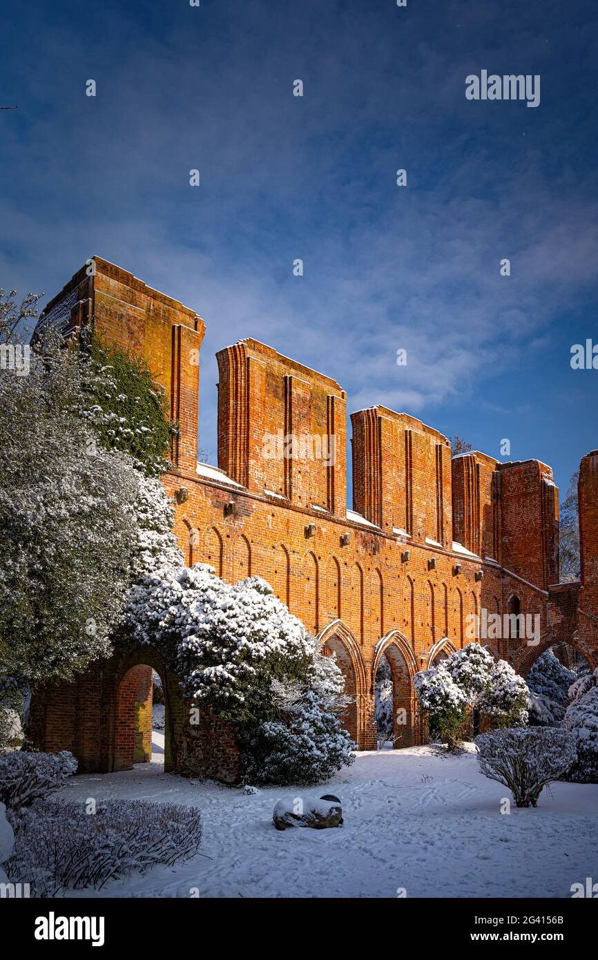 Old Cistercian abbey ruin Stock Photo