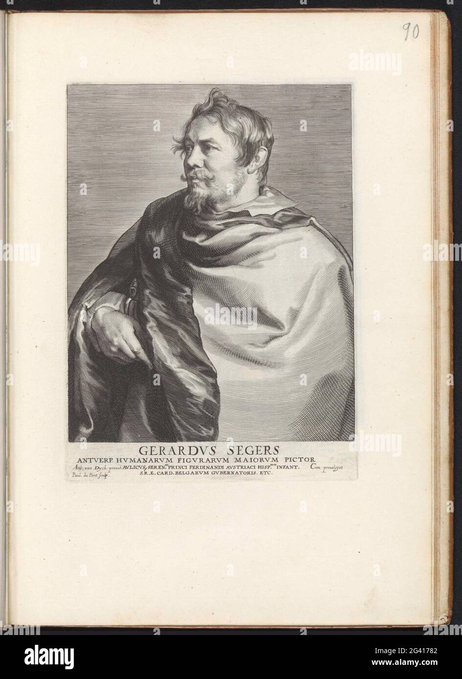 Portret van , StadtB Gerard Seghers ; Flora of princes , nor the living ...