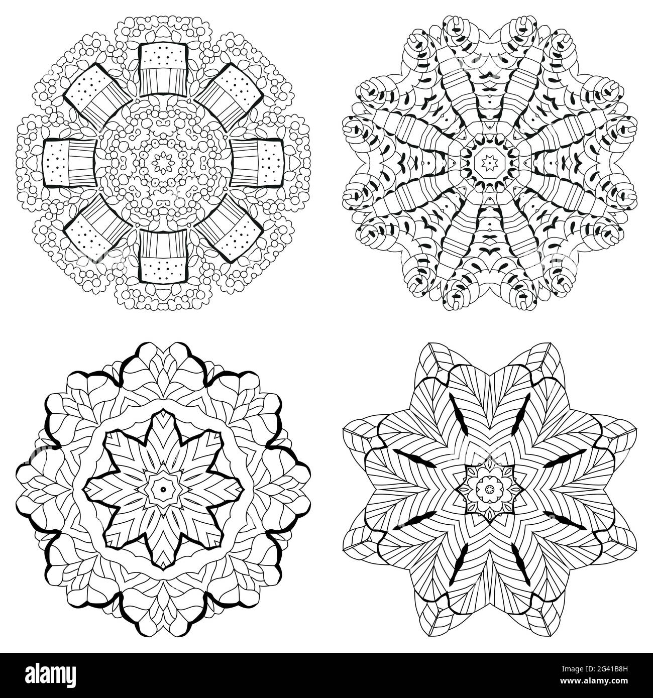 Adult coloring book Black and White Stock Photos & Images - Alamy