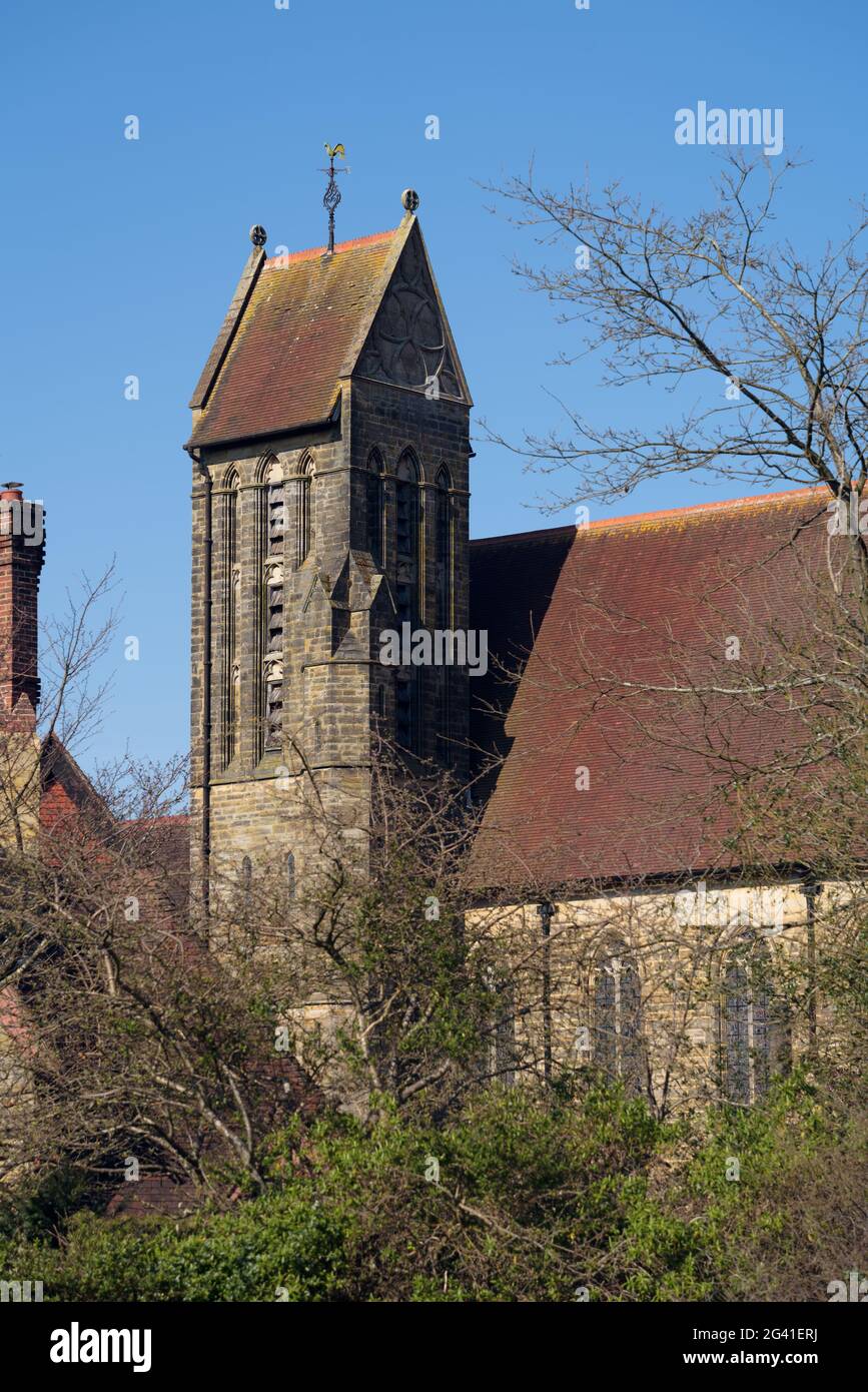 EAST GRINSTEAD,  WEST SUSSEX, UK - MARCH 22 : View of the old Convent in East Grinstead, West Sussex on March 22, 2021 Stock Photo