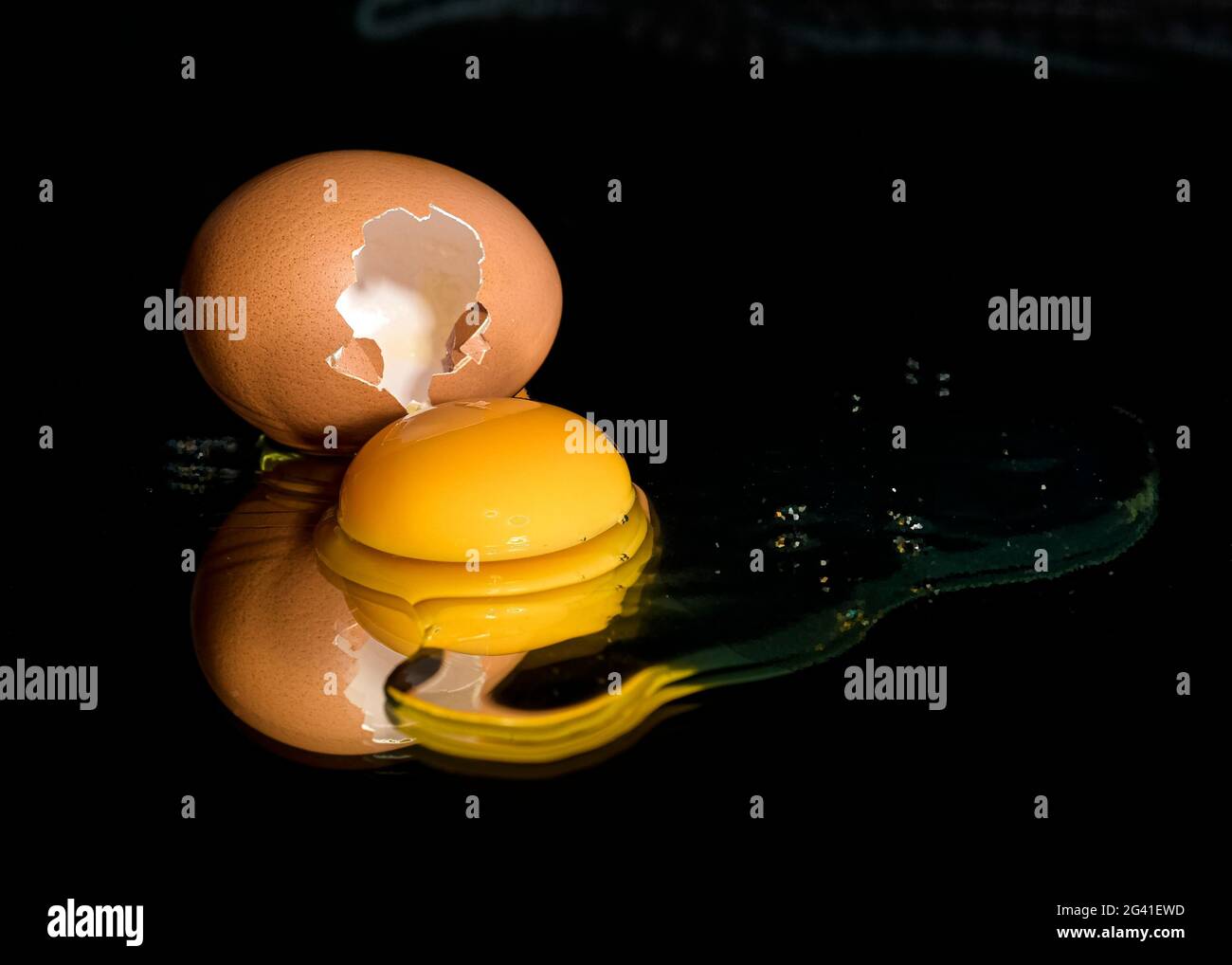 split egg Stock Photo